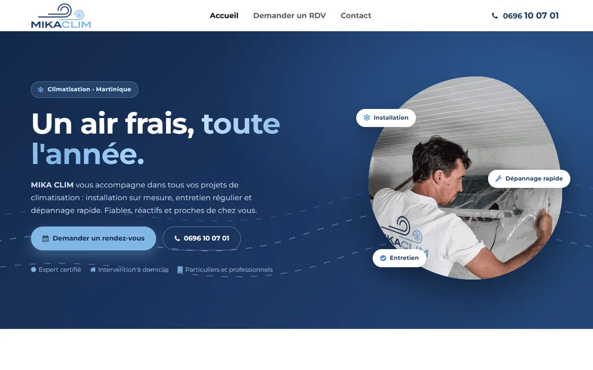 Site de MIKA CLIM